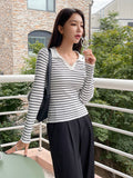  | SHEIN DAZY Striped Pattern Ribbed Knit Sweater | Skirt | Shein | OneHub