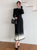  | SHEIN DAZY Women Long Sleeve Knit Bodycon Dress With Puff Sleeves | Dress | Shein | OneHub