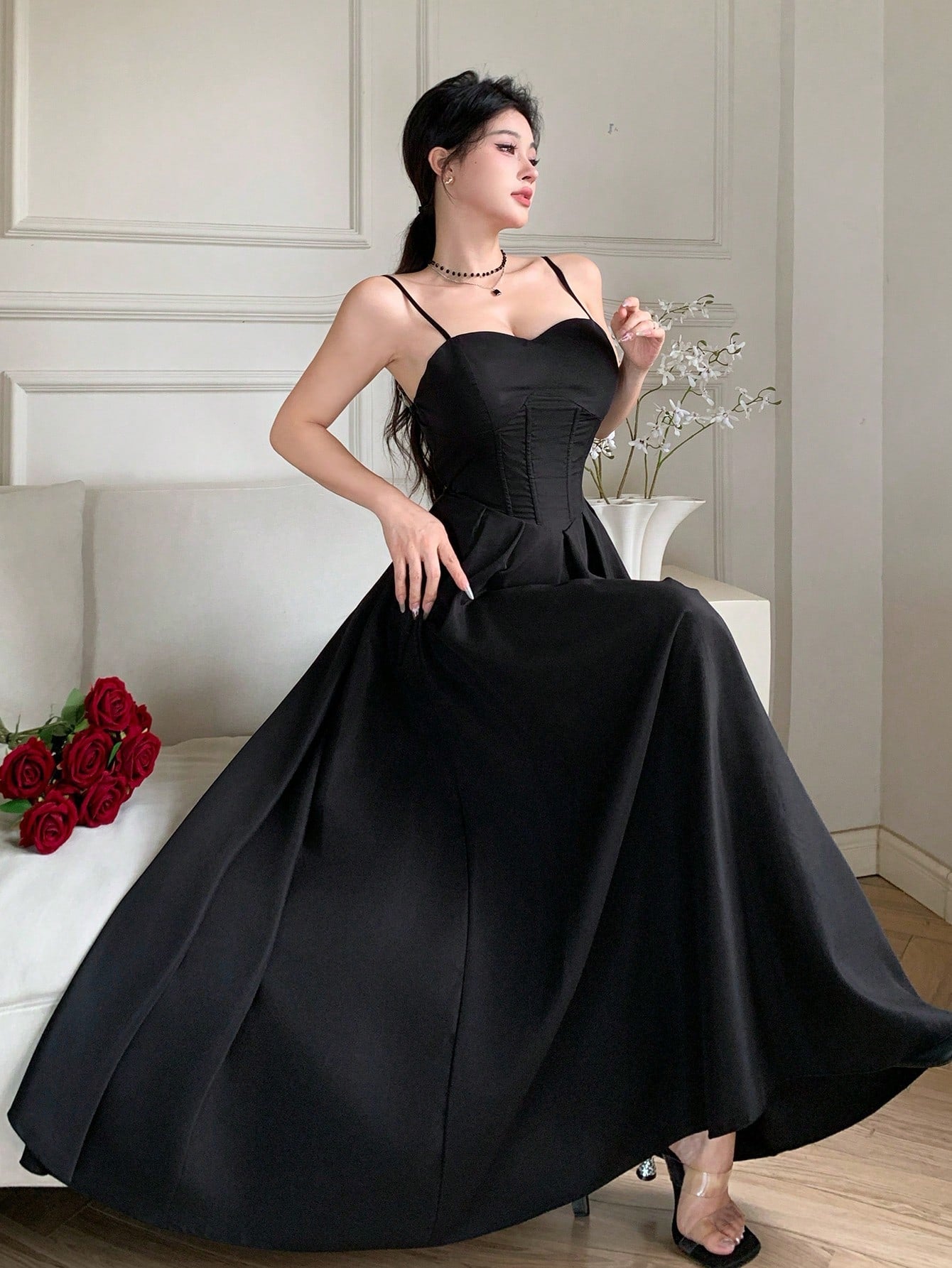  | SHEIN DAZY Women Summer Elegant Waist Drawstring Strap Dress | Dress | Shein | OneHub