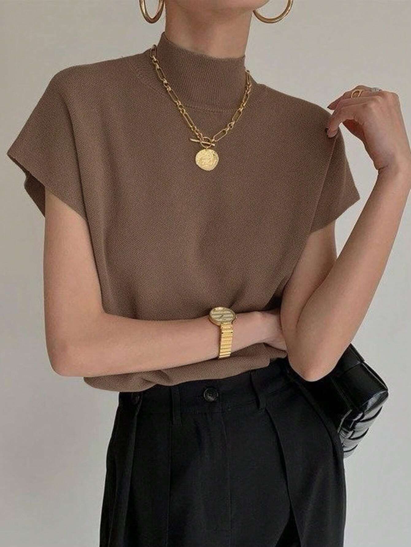  | SHEIN DAZY Women's Short Sleeve Ribbed Knit Sweater | Sweater | Shein | OneHub