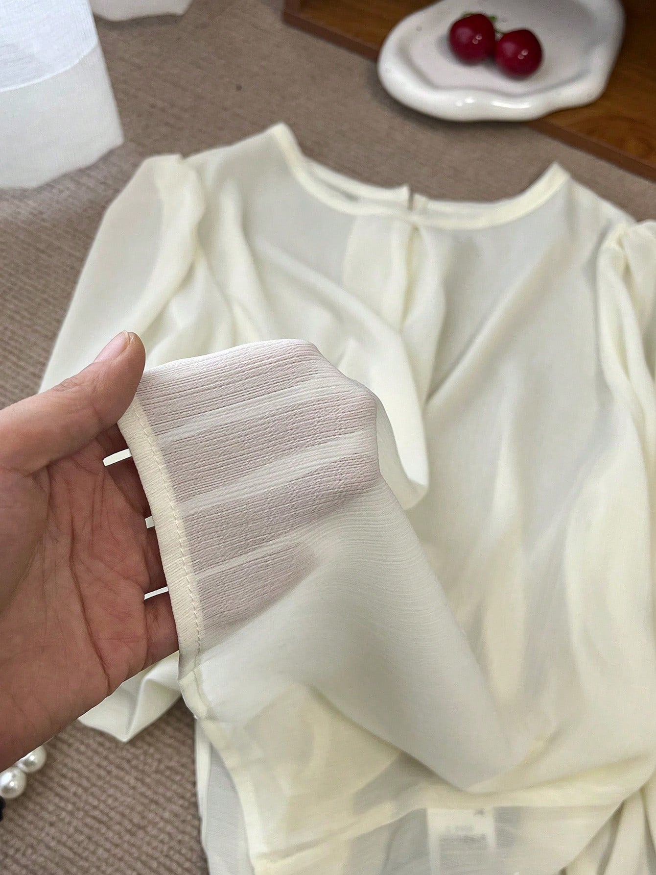  | SHEIN DAZY Women's Solid Color Round Neck Long Sleeve Elegant Blouse, Business Casual, Autumn | Blouse | Shein | OneHub