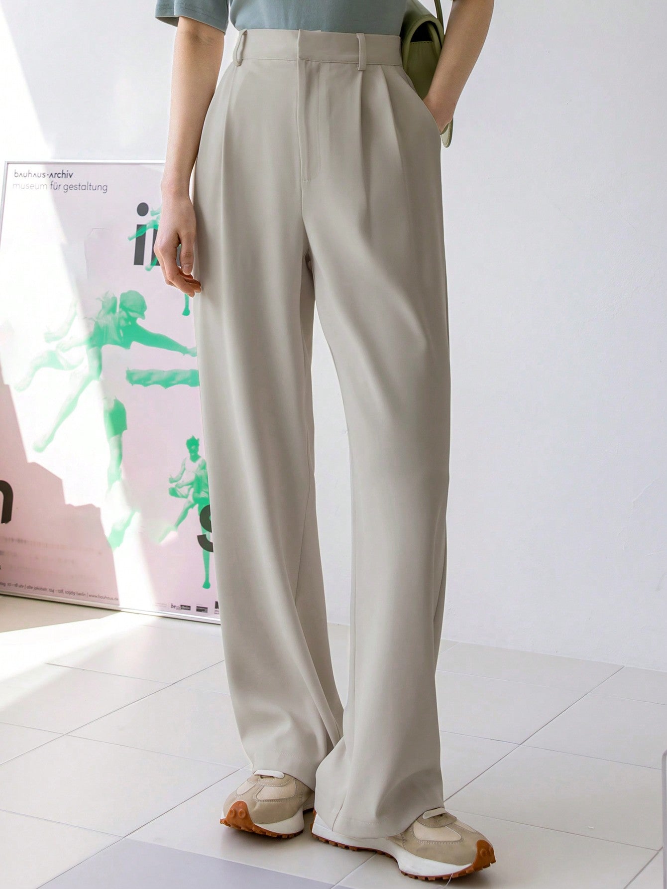 | SHEIN Dazy-Less Plicated Detail Wide Leg Trousers | Pants | Shein | OneHub