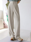  | SHEIN Dazy-Less Plicated Detail Wide Leg Trousers | Pants | Shein | OneHub