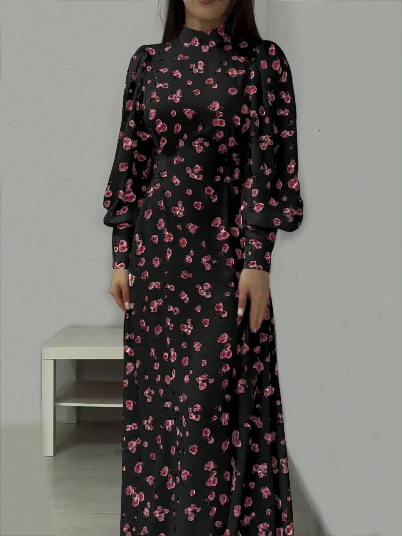  | SHEIN Ditsy Floral Long Sleeve Casual Day Dress, Minimalist & Stylish | Dress | Shein | OneHub
