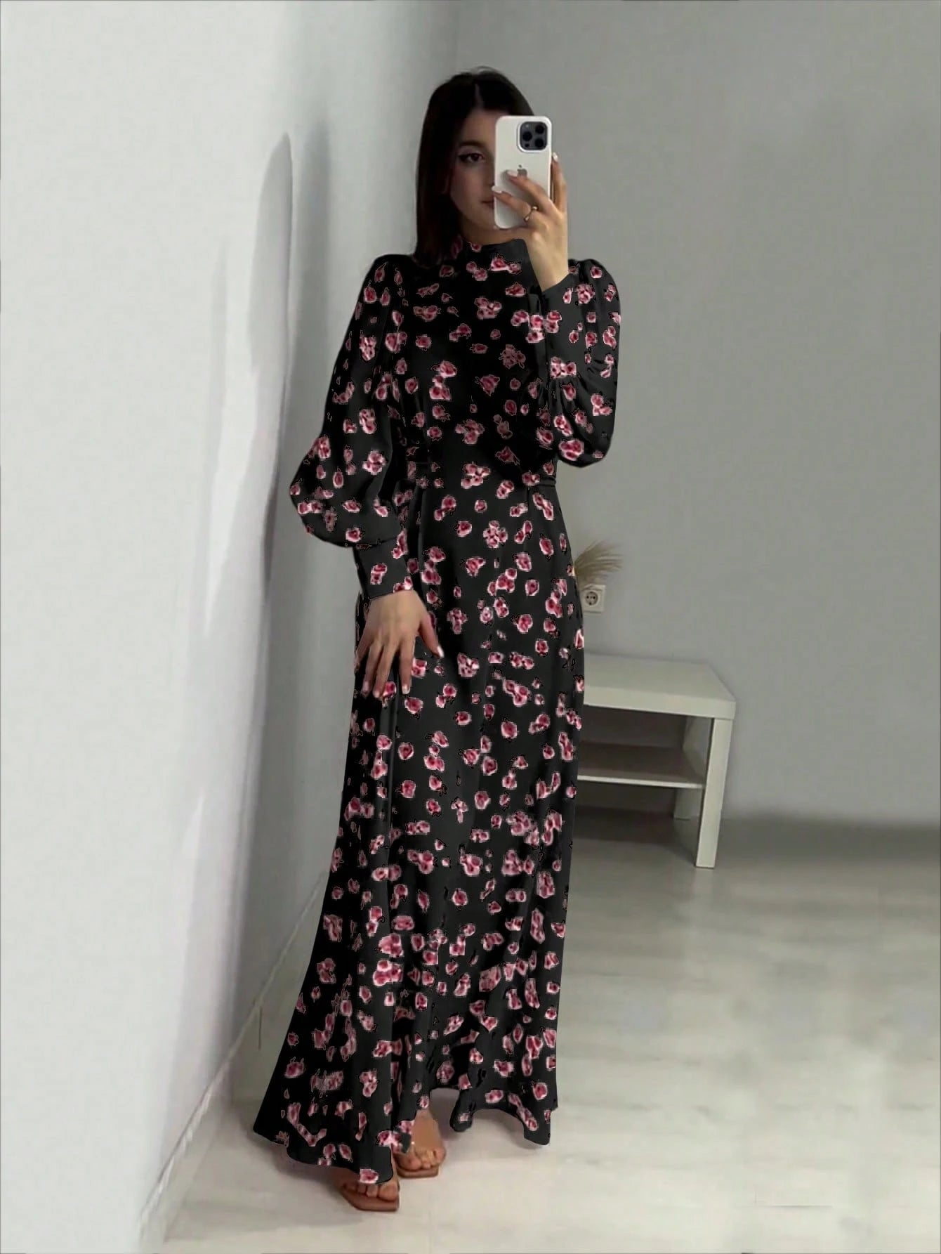  | SHEIN Ditsy Floral Long Sleeve Casual Day Dress, Minimalist & Stylish | Dress | Shein | OneHub