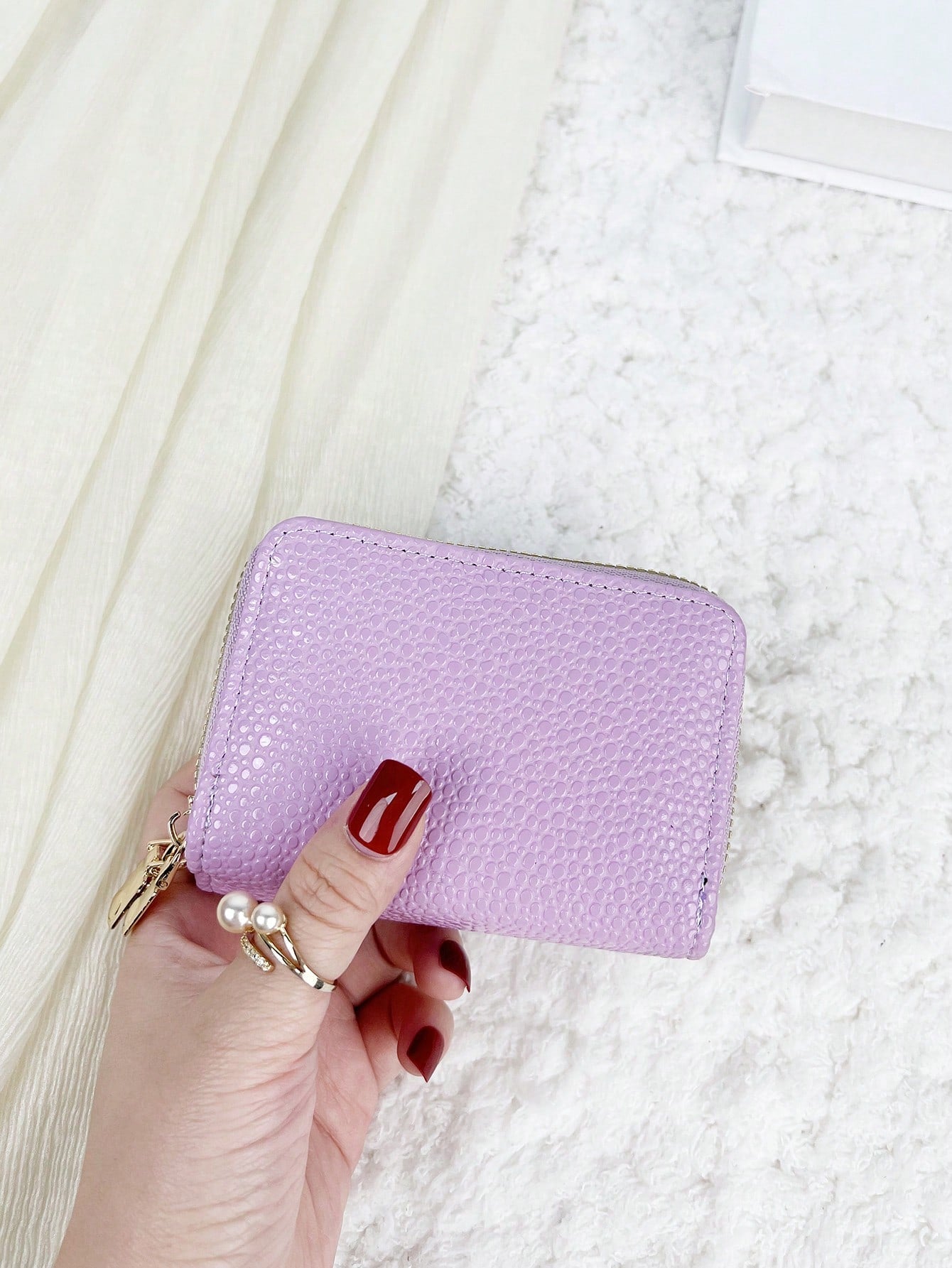  | SHEIN Double Zipper Wallet Business Card Holder Wallet | Wallet | Shein | OneHub