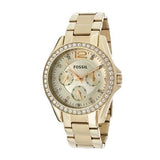  | Fossil Riley Multifunction Gold Stainless Steel Gold Dial Quartz Watch for Women - ES3203 | Watches | Fossil | OneHub