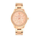  | Fossil Stella Rose Gold Stainless Steel Rose Gold Dial Quartz Watch for Women - ES3590 | Watches | Fossil | OneHub