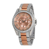  | Fossil Riley Two-tone Stainless Steel Rose Gold Dial Quartz Watch for Women - ES4145 | Watches | Fossil | OneHub