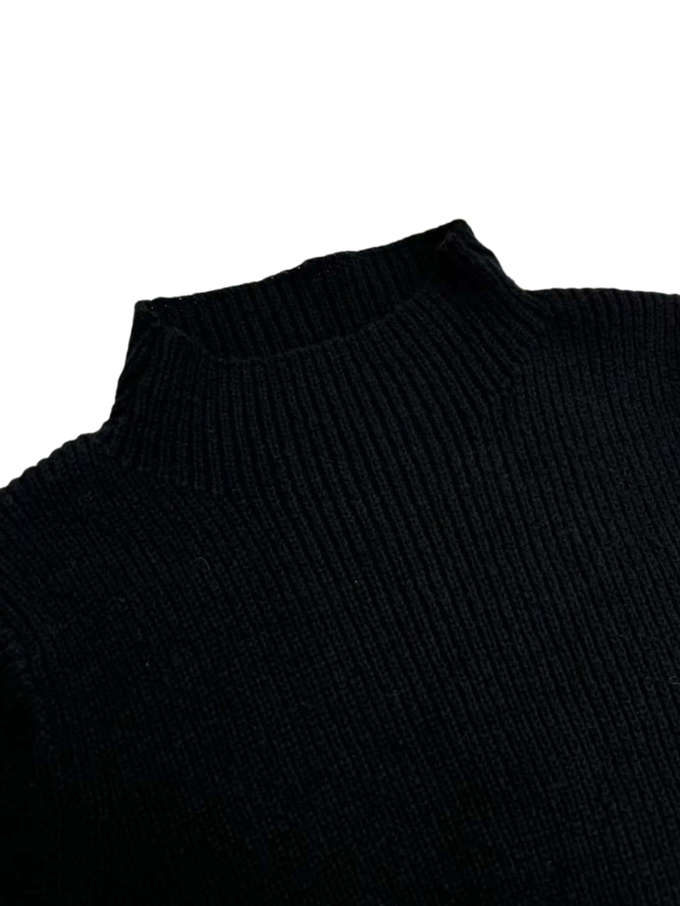  | SHEIN Elegant Ladies' Simple Hong Kong Style Mock Neck Cable Knit Midi Sweater Dress | Dress | Shein | OneHub