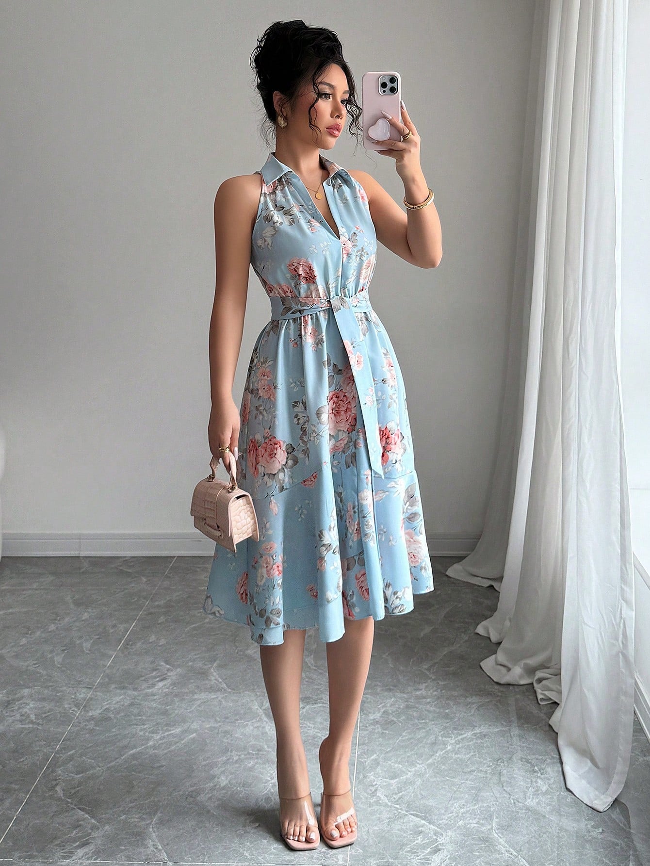  | SHEIN Elenzga Floral Print Elegant Romantic Women's Vacation Dress | Dress | Shein | OneHub