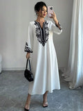  | SHEIN Elenzga Long Robe Dress For Women, New Arrival Fashion Loose Placement Print Ladies Robe | Dress | Shein | OneHub