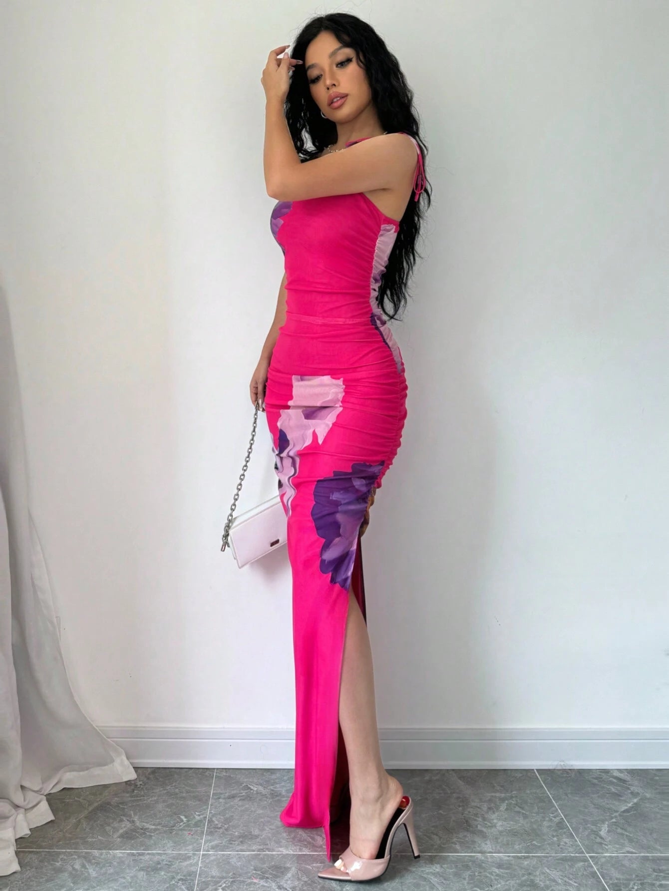  | SHEIN Elenzga Women's Casual Summer Dress With Random Print, Simple Style Maxi Women Outfit | Dress | Shein | OneHub