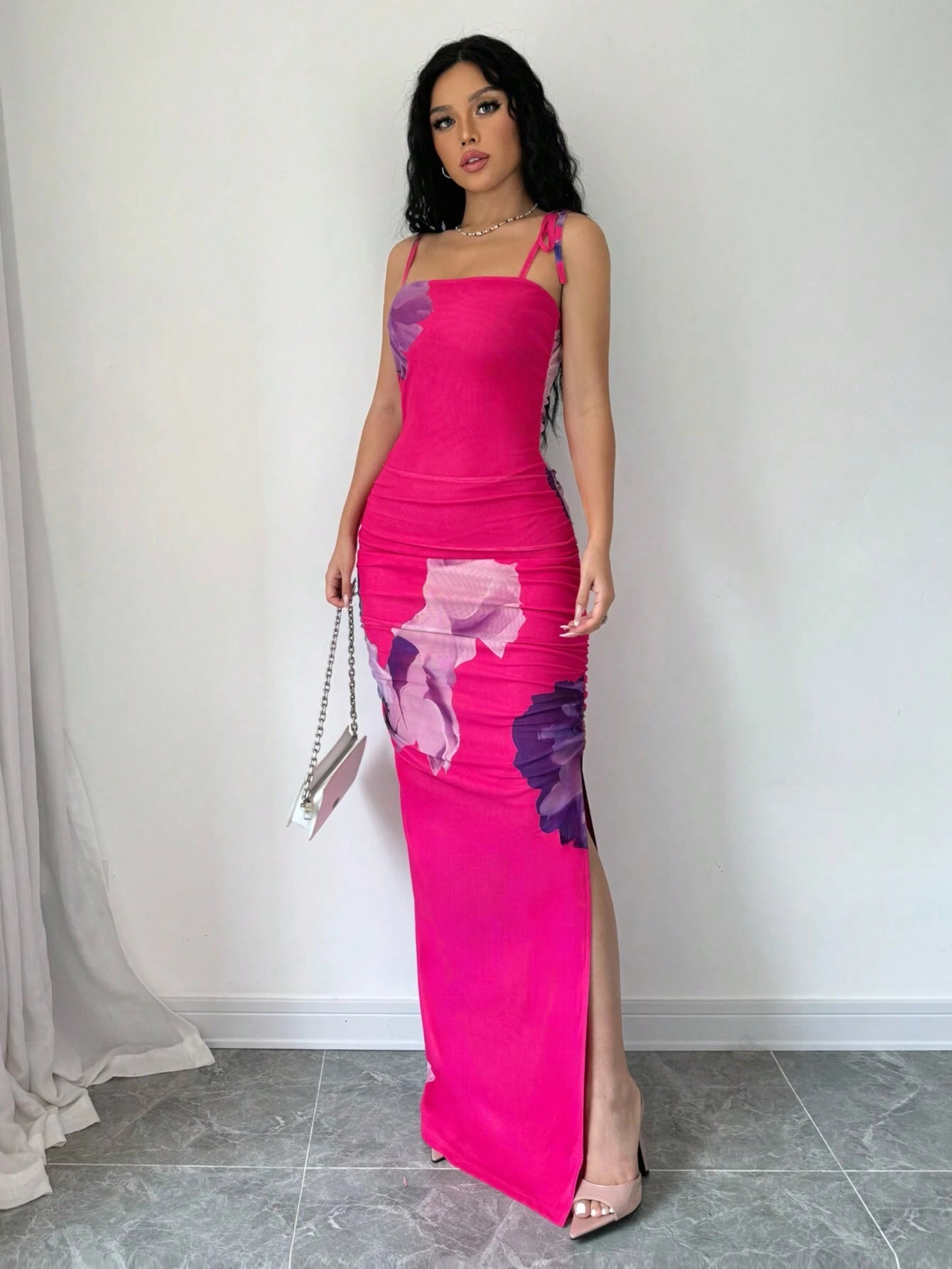  | SHEIN Elenzga Women's Casual Summer Dress With Random Print, Simple Style Maxi Women Outfit | Dress | Shein | OneHub