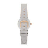  | EMPORIO ARMANI Alpha Grey Leather Strap Mother Of Pearl Dial Quartz Watch for Women - AR1964 | Watches | Emporio Armani | OneHub