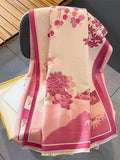  | SHEIN FADZOYLE 1pc Pink Women's Scarves Cashmere Feel Color Long Shawl Scarf Tassel Printed Pattern | Bandana | Shein | OneHub