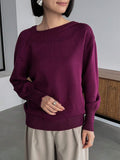  | SHEIN FRIFUL Solid Asymmetrical Neck Drop Shoulder Sweater | Sweater | Shein | OneHub