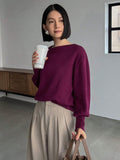  | SHEIN FRIFUL Solid Asymmetrical Neck Drop Shoulder Sweater | Sweater | Shein | OneHub