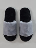 SHEIN Fall/Winter Single Band Fuzzy Bedroom Slippers