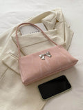  | SHEIN Fashion Ladies Bow Decoration Shoulder Bag Women's Bag Underarm Bag Square Bag | Bags | Shein | OneHub