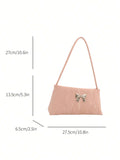  | SHEIN Fashion Ladies Bow Decoration Shoulder Bag Women's Bag Underarm Bag Square Bag | Bags | Shein | OneHub