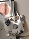  | SHEIN Fashionable Large Capacity Tote Bag With Shell & Starfish Pattern | Bags | Shein | OneHub