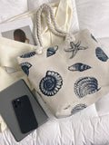  | SHEIN Fashionable Large Capacity Tote Bag With Shell & Starfish Pattern | Bags | Shein | OneHub