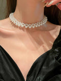  | SHEIN Faux Pearl Decor Bridal Necklace Elegant Pearl Necklace Women | Necklace | Shein | OneHub
