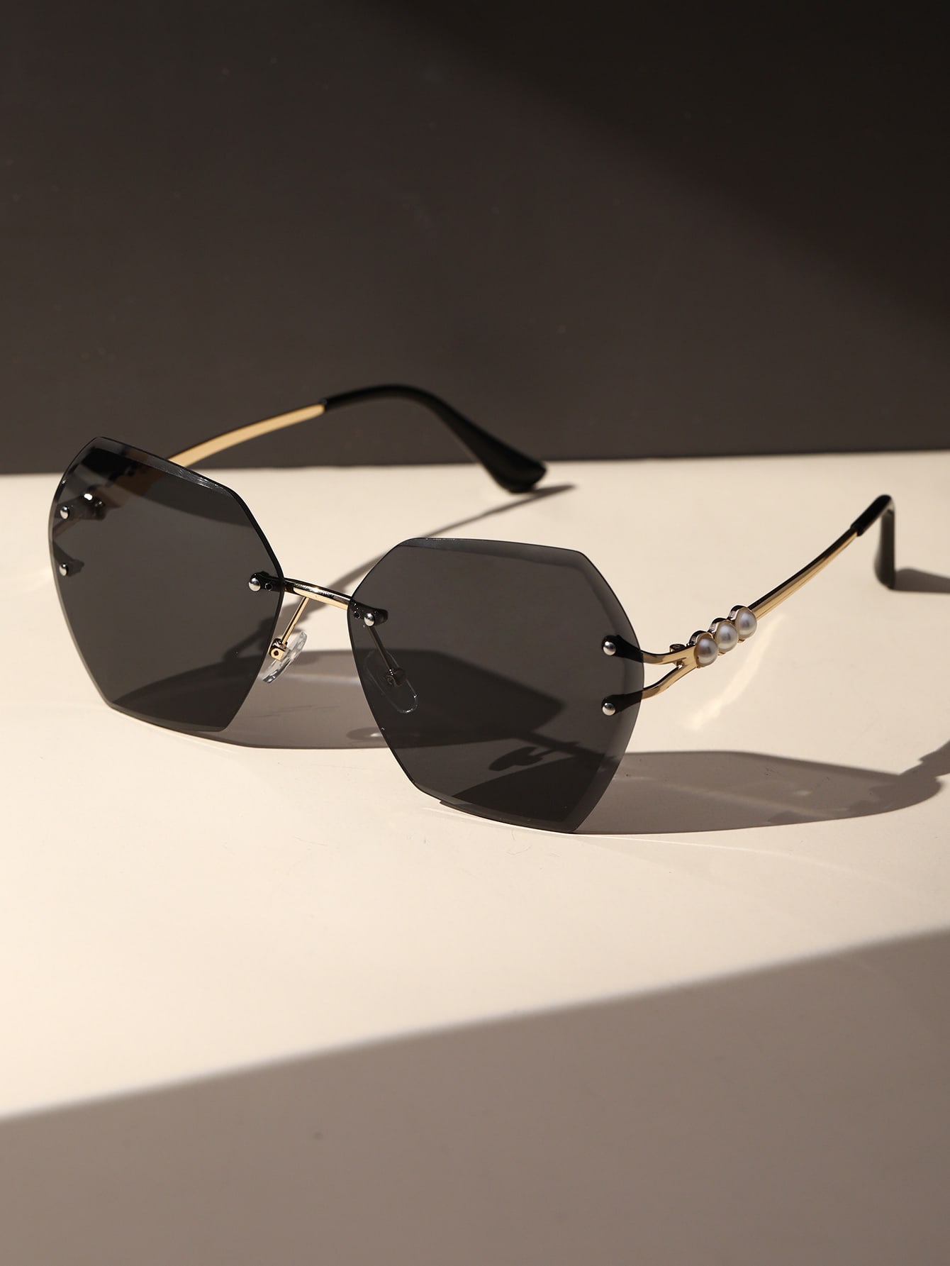  | SHEIN Faux Pearl Decor Rimless Fashion Glasses | Sunglasses | Shein | OneHub