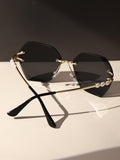  | SHEIN Faux Pearl Decor Rimless Fashion Glasses | Sunglasses | Shein | OneHub