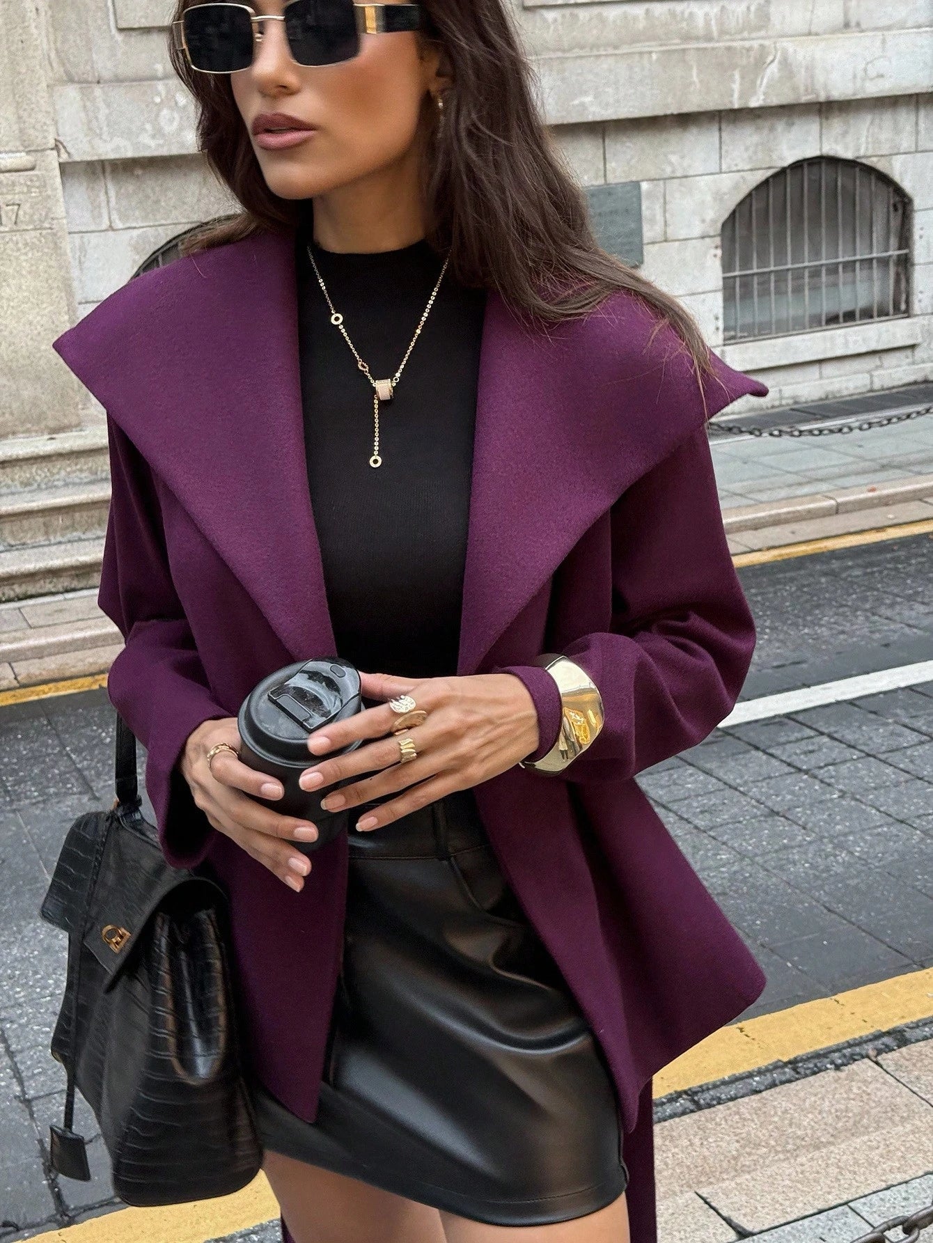 SHEIN Firerie Women Overcoats, Fall Women Clothes, Old Money, Office Outfits For Women