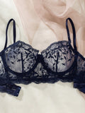  | SHEIN Floral Embroidery Mesh Underwire Lingerie Set | Lingerie | Shein | OneHub