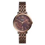Fossil Jacqueline Brown Stainless Steel Brown Dial Quartz Watch for Women - ES4275