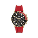  | Fossil Bannon Multifunction Red Silicone Strap Black Dial Chronograph Quartz Watch for Men - BQ2499 | Watches | Fossil | OneHub