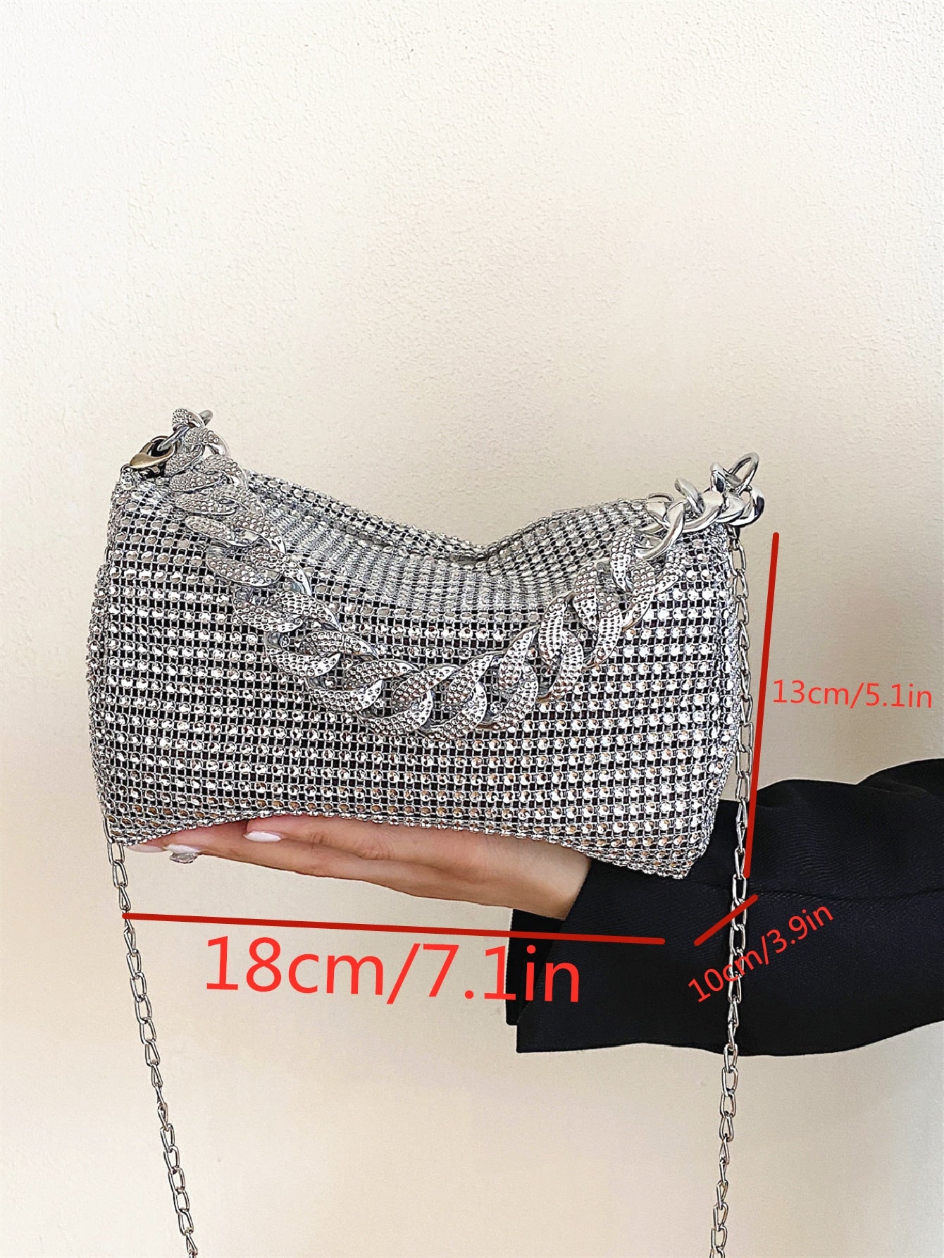  | SHEIN Mini Rhinestone Decor Chain Square Bag, Perfect Bride Purse For Wedding, Prom & Party Events | Bags | Shein | OneHub