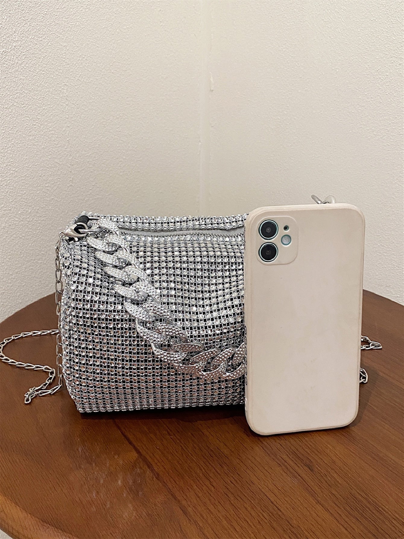  | SHEIN Mini Rhinestone Decor Chain Square Bag, Perfect Bride Purse For Wedding, Prom & Party Events | Bags | Shein | OneHub
