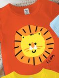  | SHEIN GraphicGems 4pcs Baby Boy Casual Fashion Cute Cartoon Animal Print Basic Crew Neck Short Sleeve T-Shirts | Dress | Shein | OneHub