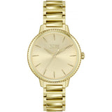 HUGO BOSS Signature Gold Stainless Steel Gold Dial Quartz Watch for Women - 1502541