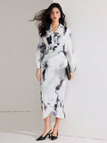  | SHEIN Heiryn Women's Fall Elegant Floral Print Lantern Sleeve Long Dress | Dress | Shein | OneHub