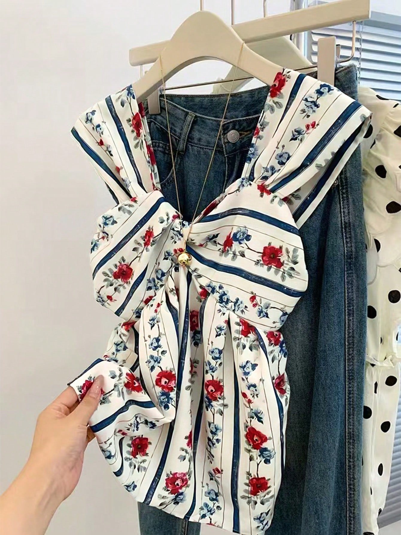  | SHEIN INAWLY Women's Knot Strap Tank Top, French Retro Tank Top, Spring & Summer | Shirt | Shein | OneHub