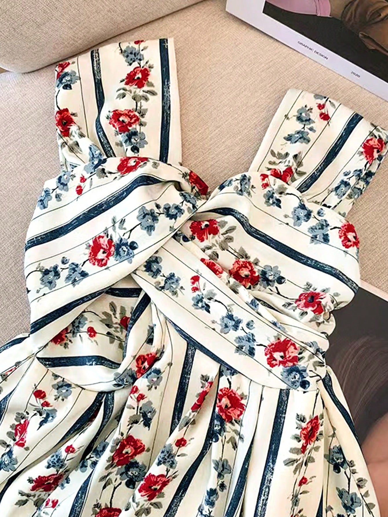  | SHEIN INAWLY Women's Knot Strap Tank Top, French Retro Tank Top, Spring & Summer | Shirt | Shein | OneHub