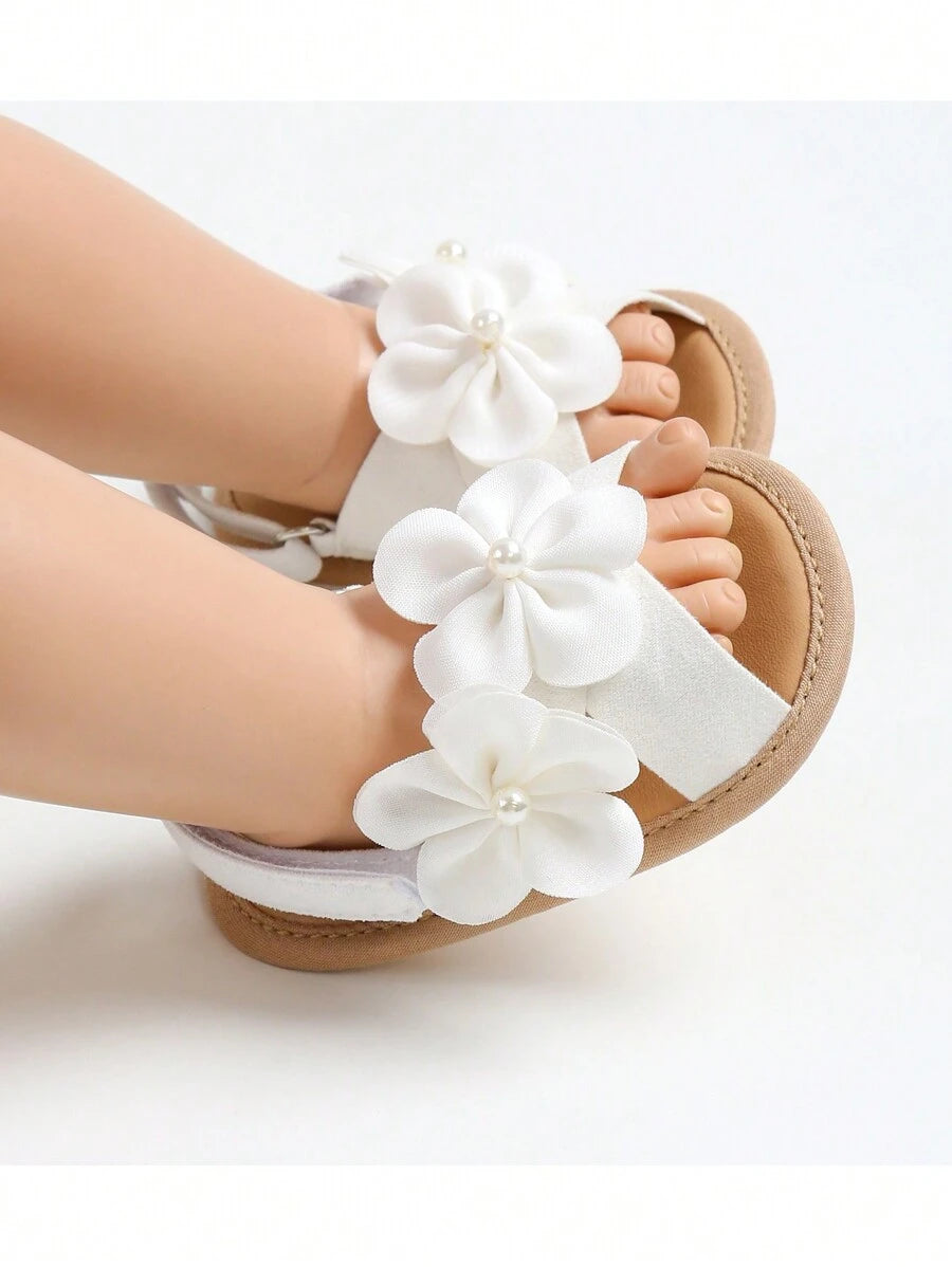  | SHEIN Infant Girls Sandals Summer Shoes Outdoor First Walker Toddler Girls Shoes For Summer Elegant White | Shoes | Shein | OneHub