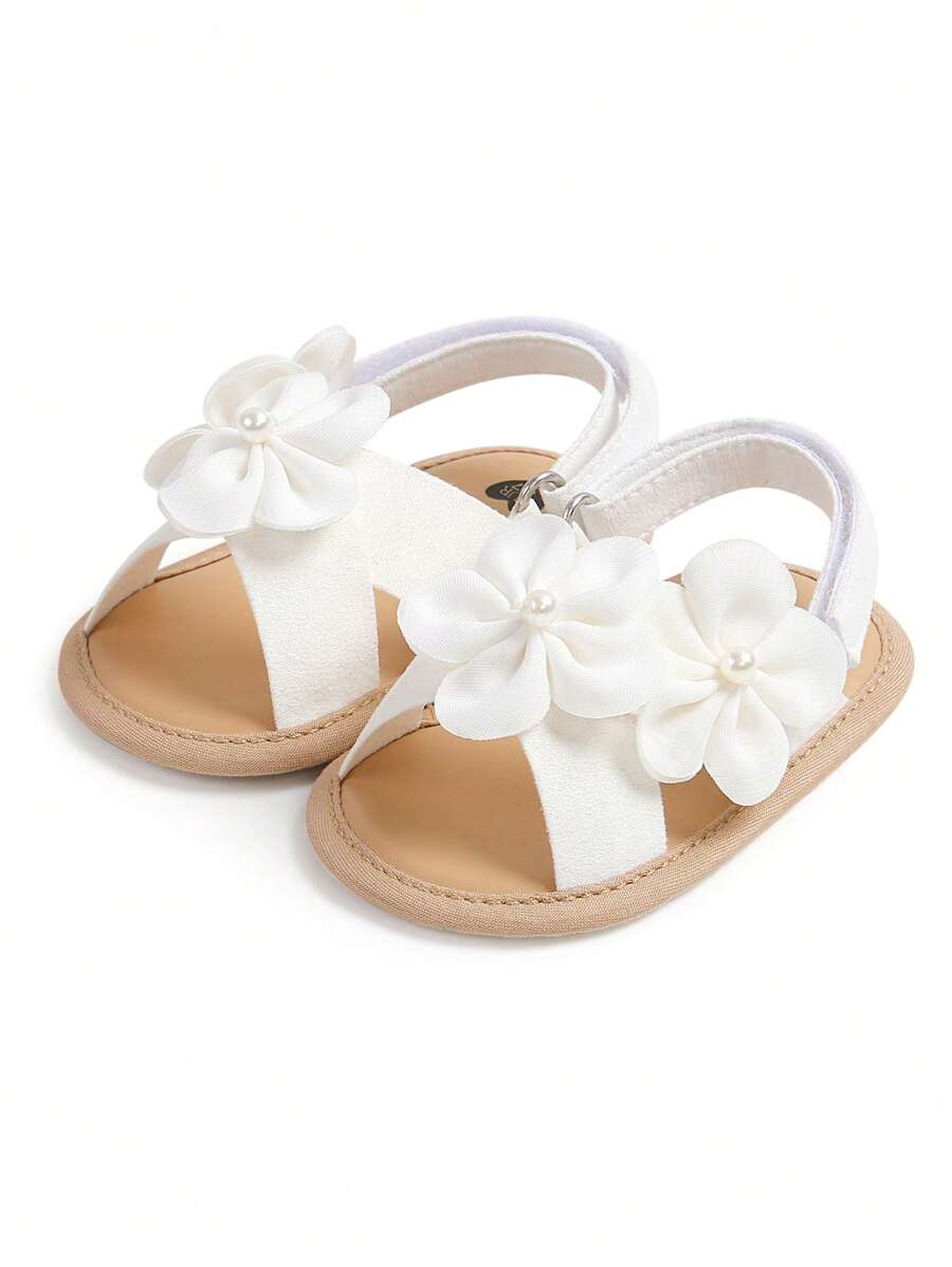  | SHEIN Infant Girls Sandals Summer Shoes Outdoor First Walker Toddler Girls Shoes For Summer Elegant White | Shoes | Shein | OneHub