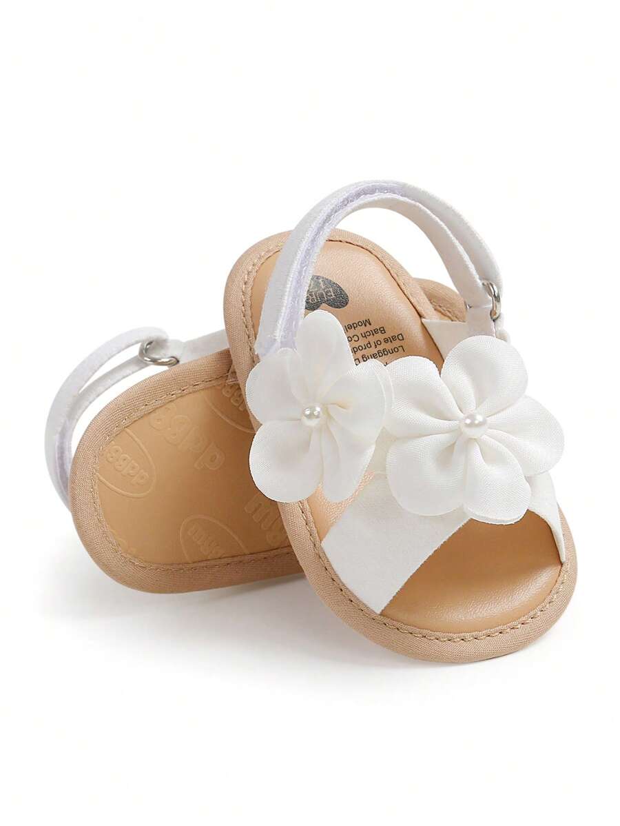  | SHEIN Infant Girls Sandals Summer Shoes Outdoor First Walker Toddler Girls Shoes For Summer Elegant White | Shoes | Shein | OneHub