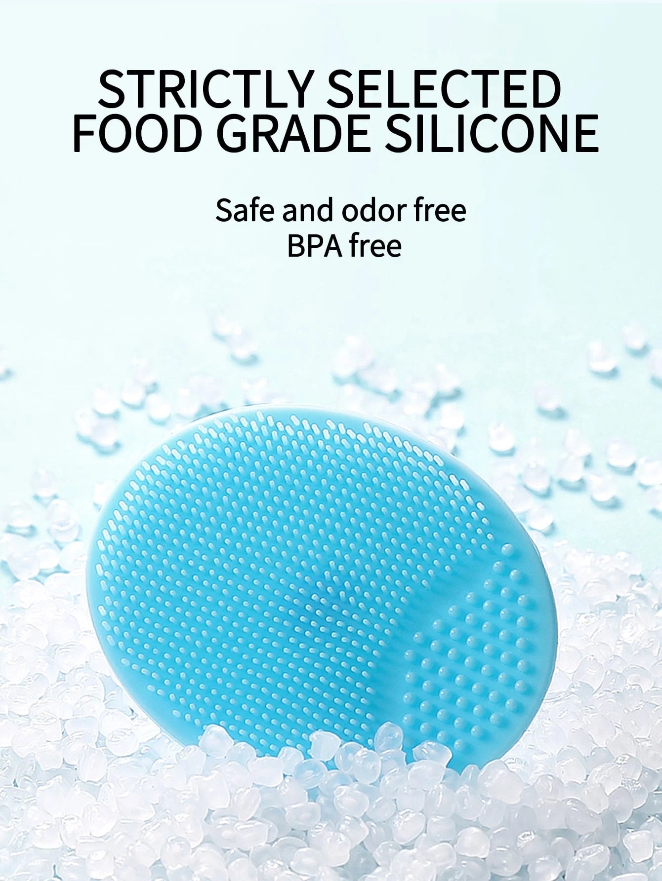  | SHEIN KUNT 3Pcs/4Pcs Baby Pink + Yellow + Blue Silicone Hair Washing Brush, Soft Small Size Skin Safe Bathing Brush | Brush | Shein | OneHub