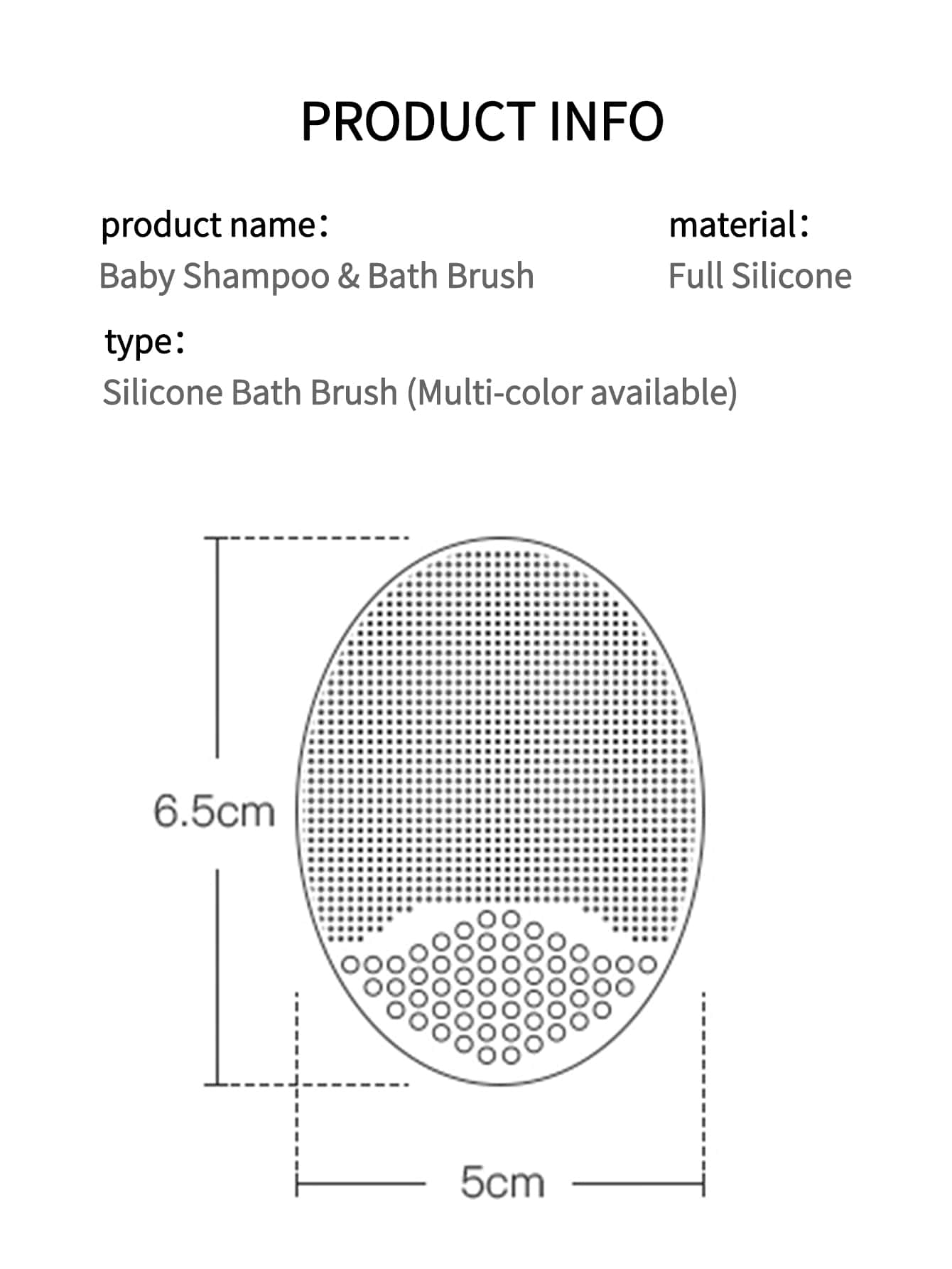  | SHEIN KUNT 3Pcs/4Pcs Baby Pink + Yellow + Blue Silicone Hair Washing Brush, Soft Small Size Skin Safe Bathing Brush | Brush | Shein | OneHub