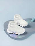 SHEIN Kids Breathable Mesh LED Light Up Sneakers