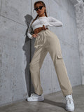  | SHEIN Knot Waist Flap Pocket Cargo Pants | Pants | Shein | OneHub