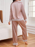  | SHEIN Ladies' Lace Trimmed Satin Pajama Set | Lingerie | Shein | OneHub