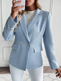  | SHEIN Lapel Neck Double Button Blazer | Blazer | Shein | OneHub